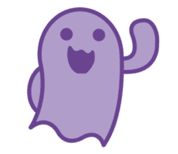 purple ghost. sticker #13718686