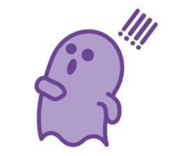 purple ghost. sticker #13718687