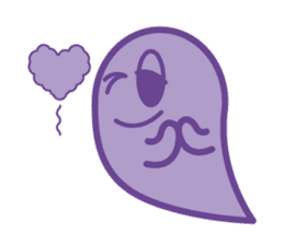 purple ghost. sticker #13718688