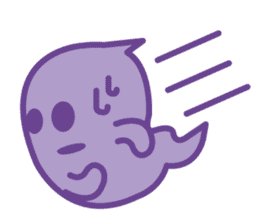 purple ghost. sticker #13718691