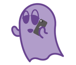 purple ghost. sticker #13718694