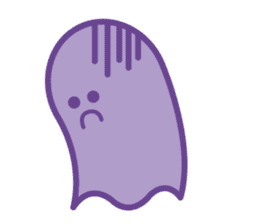 purple ghost. sticker #13718697