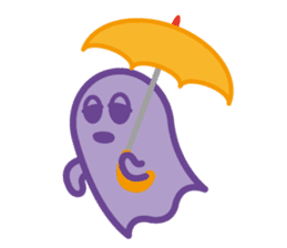 purple ghost. sticker #13718698