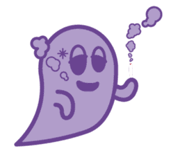 purple ghost. sticker #13718699