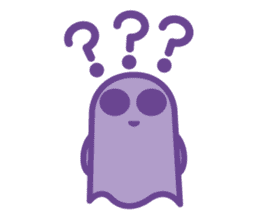 purple ghost. sticker #13718700
