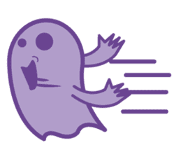 purple ghost. sticker #13718707