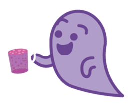 purple ghost. sticker #13718712