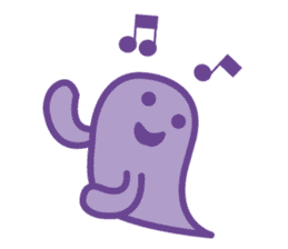 purple ghost. sticker #13718715