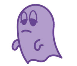 purple ghost. sticker #13718716
