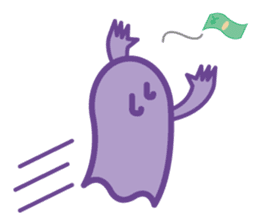 purple ghost. sticker #13718719