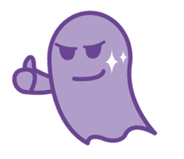 purple ghost. sticker #13718725