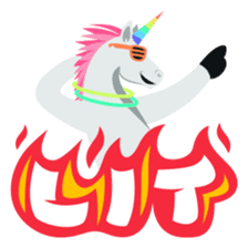 Unicorn Life: Emoji stickers by EmojiOne sticker #13783916