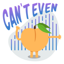 A Peach Life: Emoji Stickers by EmojiOne sticker #13902602