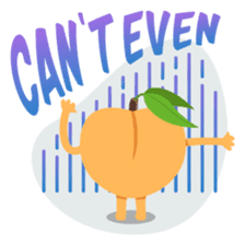 A Peach Life: Emoji Stickers by EmojiOne sticker #13902602