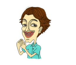 crazy family sticker #14003682