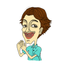 crazy family sticker #14003682