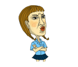 crazy family sticker #14003687