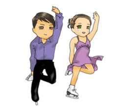 I love figure skating 2 sticker #14018654