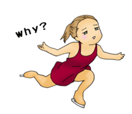 I love figure skating 2 sticker #14018656