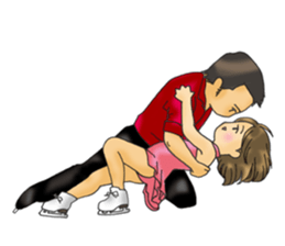 I love figure skating 2 sticker #14018667