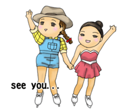 I love figure skating 2 sticker #14018693