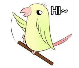 A parrot sticker #14020223