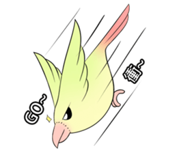 A parrot sticker #14020236