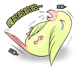A parrot sticker #14020256