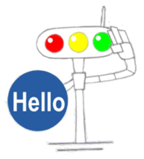 Traffic Signal Man sticker #14054926