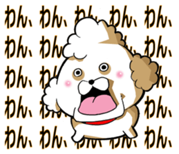 Dog in toy poodle sticker #14228691