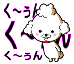 Dog in toy poodle sticker #14228693