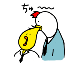Chicken friends [Piyo and Koko] sticker #14328661