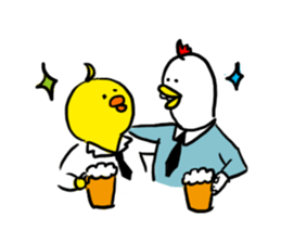 Chicken friends [Piyo and Koko] sticker #14328674