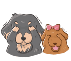 happy dachshund sticker #14331112