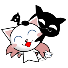 Cat angel & Cat devil (English)