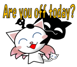 Cat angel & Cat devil (English) sticker #14352938