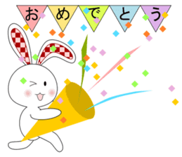 Run! Run! Run! Bunny! sticker #14364826