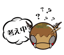 JAPANESE FOOD TAKOYAKI STAMP sticker #14614263