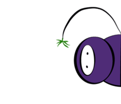 eggplant born sticker #14623089