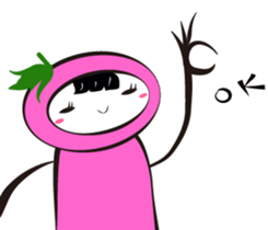 eggplant born sticker #14623091