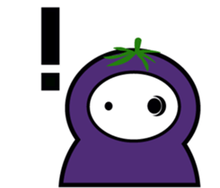 eggplant born sticker #14623099