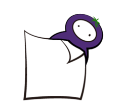 eggplant born sticker #14623100