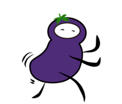 eggplant born sticker #14623101