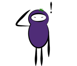 eggplant born sticker #14623108