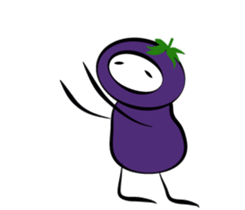 eggplant born sticker #14623111