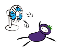 eggplant born sticker #14623112