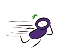 eggplant born sticker #14623113