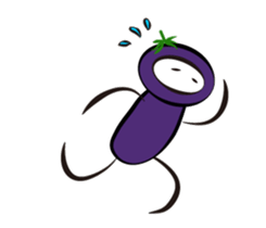 eggplant born sticker #14623117
