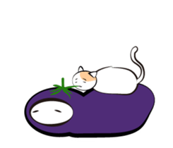 eggplant born sticker #14623119