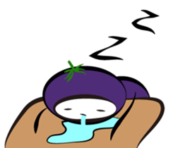 eggplant born sticker #14623122